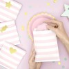 Sacos Papel Riscas Rosa Claro